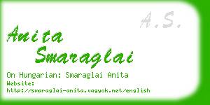 anita smaraglai business card
